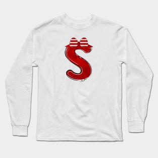 Letter S - Christmas Letter Long Sleeve T-Shirt